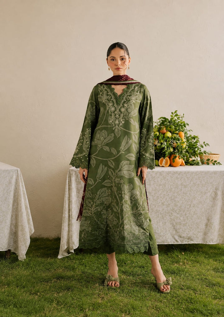 3-PIECE EMBROIDERED AND PRINTED VISCOSE SUIT